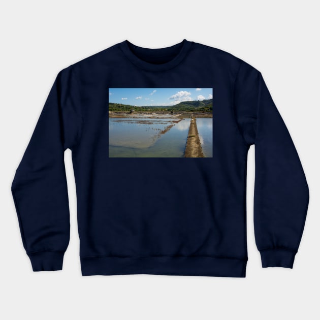 Strunjan Salt Flats, Slovenia Crewneck Sweatshirt by jojobob